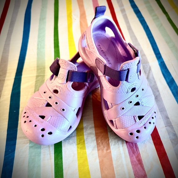 Skechers Kids' Pink and Purple Sandals - Picture 1 of 9